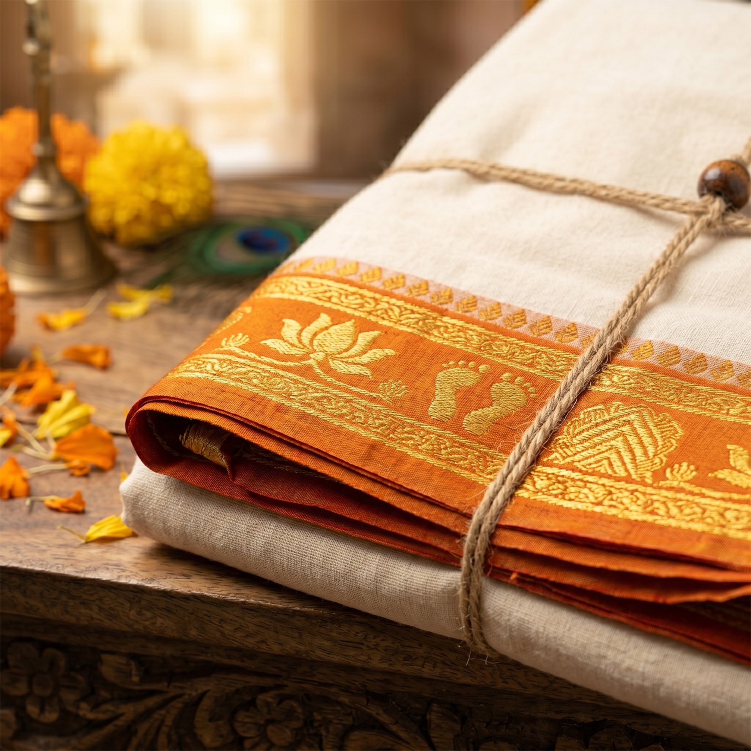 Blessed Shri Krishna Balram Dhoti Vastra - Image 2