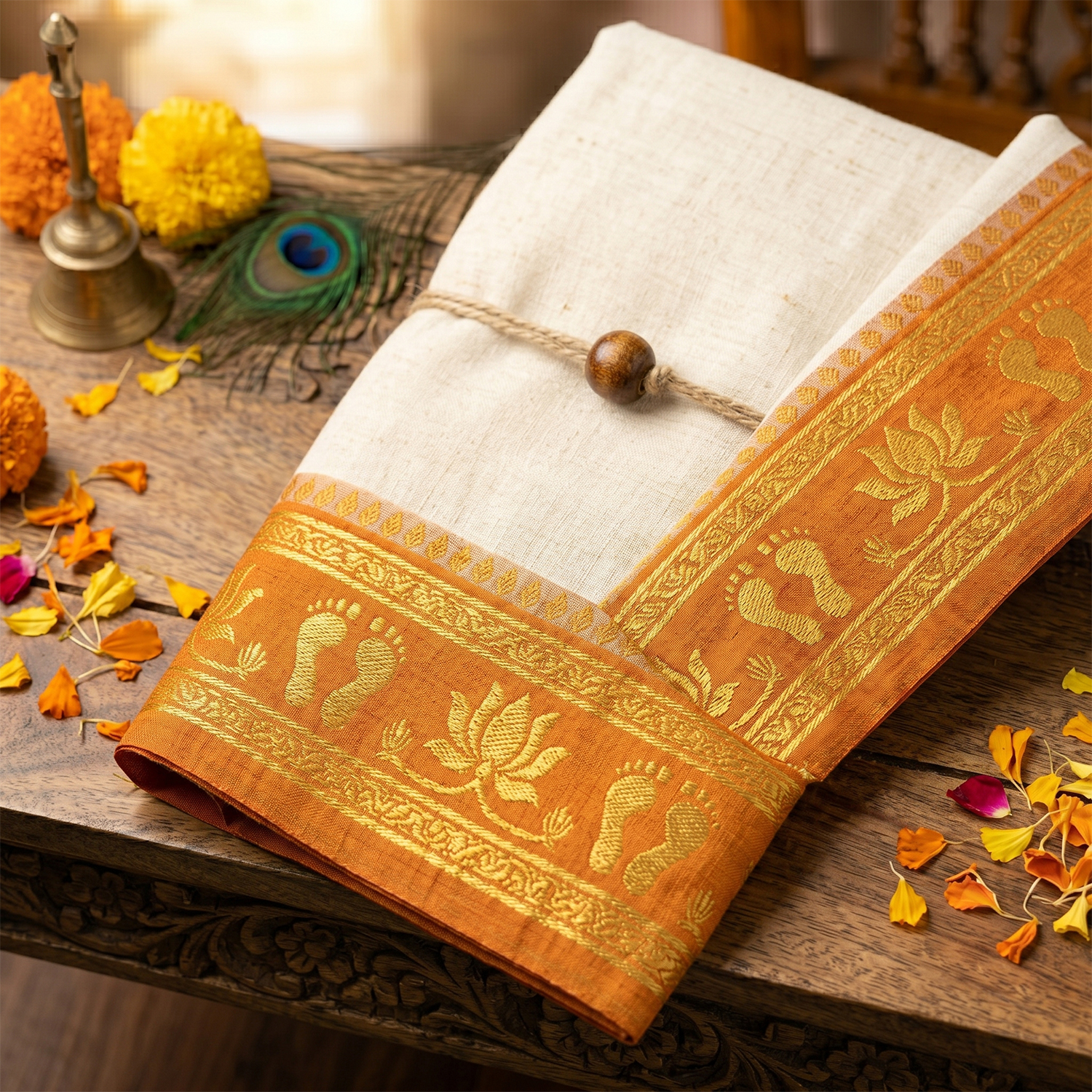 Blessed Shri Krishna Balram Dhoti Vastra - Image 4